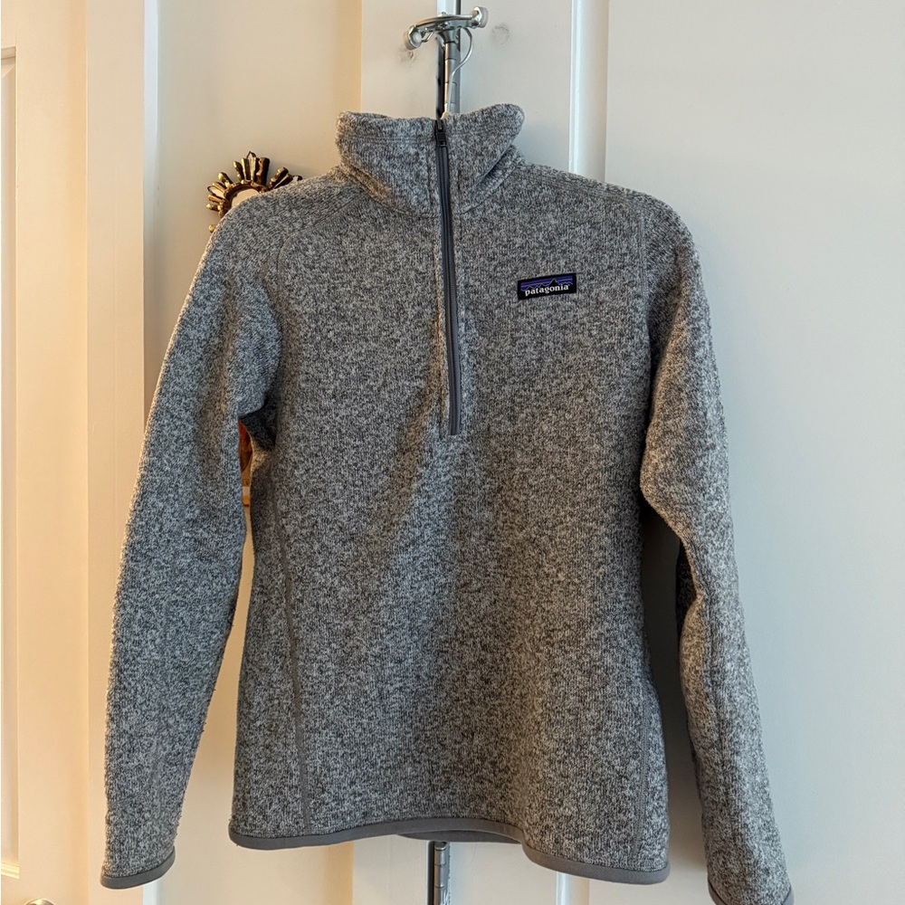 Patagonia Gray Better Sweater 1/4 Zip Fleece Jacket